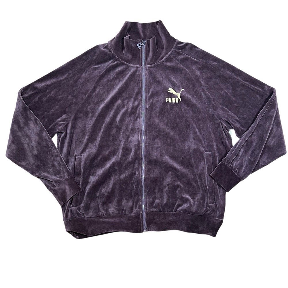 PUMA Men's Iconic T7 Track Jacket Full Zip XXL Plum Purple Velvet